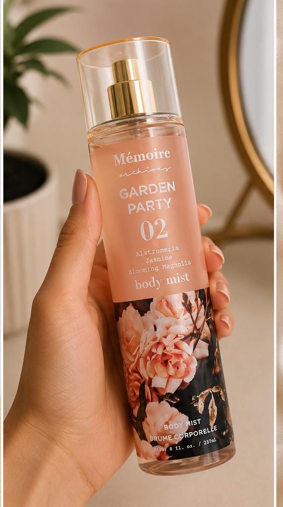 Garden Party 02 Body Mist for Women – Mémoire Archives