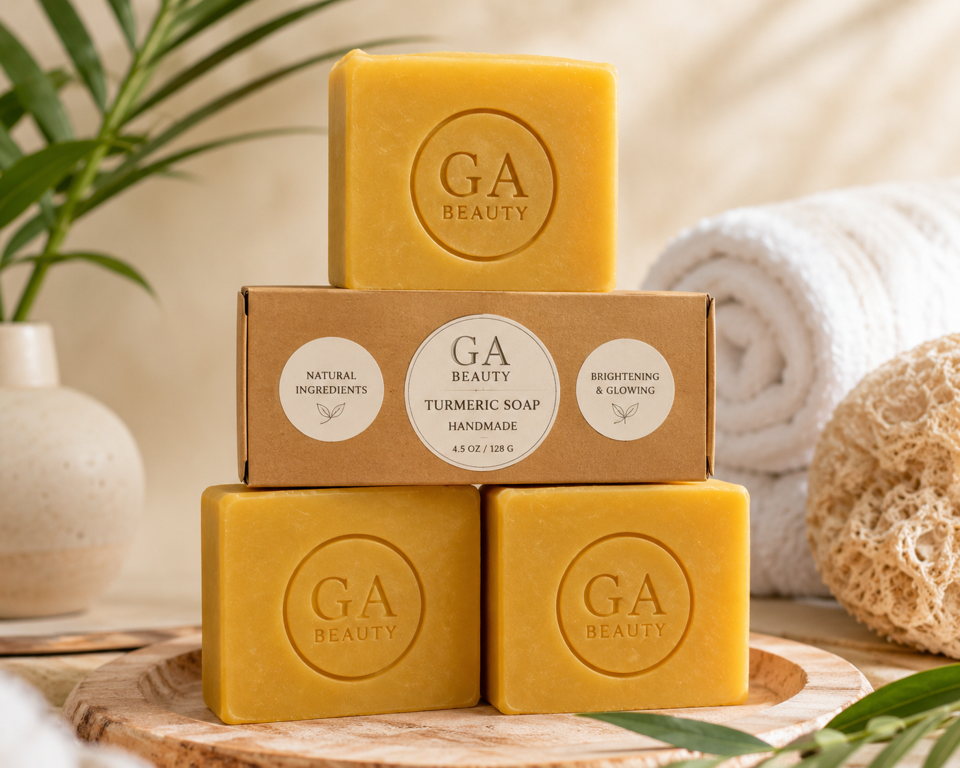 Turmeric Almond Milk Soap – Brighten, Smooth & Glow Skin Naturally