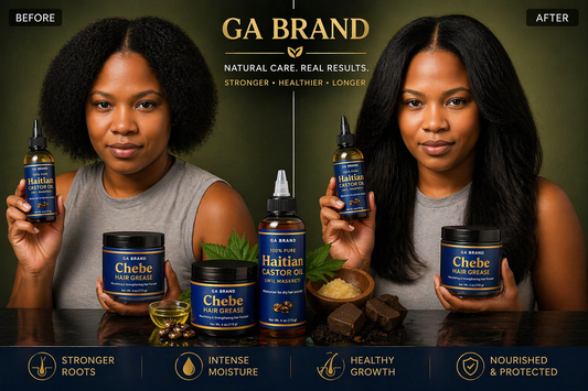 Hair Growth Combo – Chebe Grease & Haitian Castor Oil Set