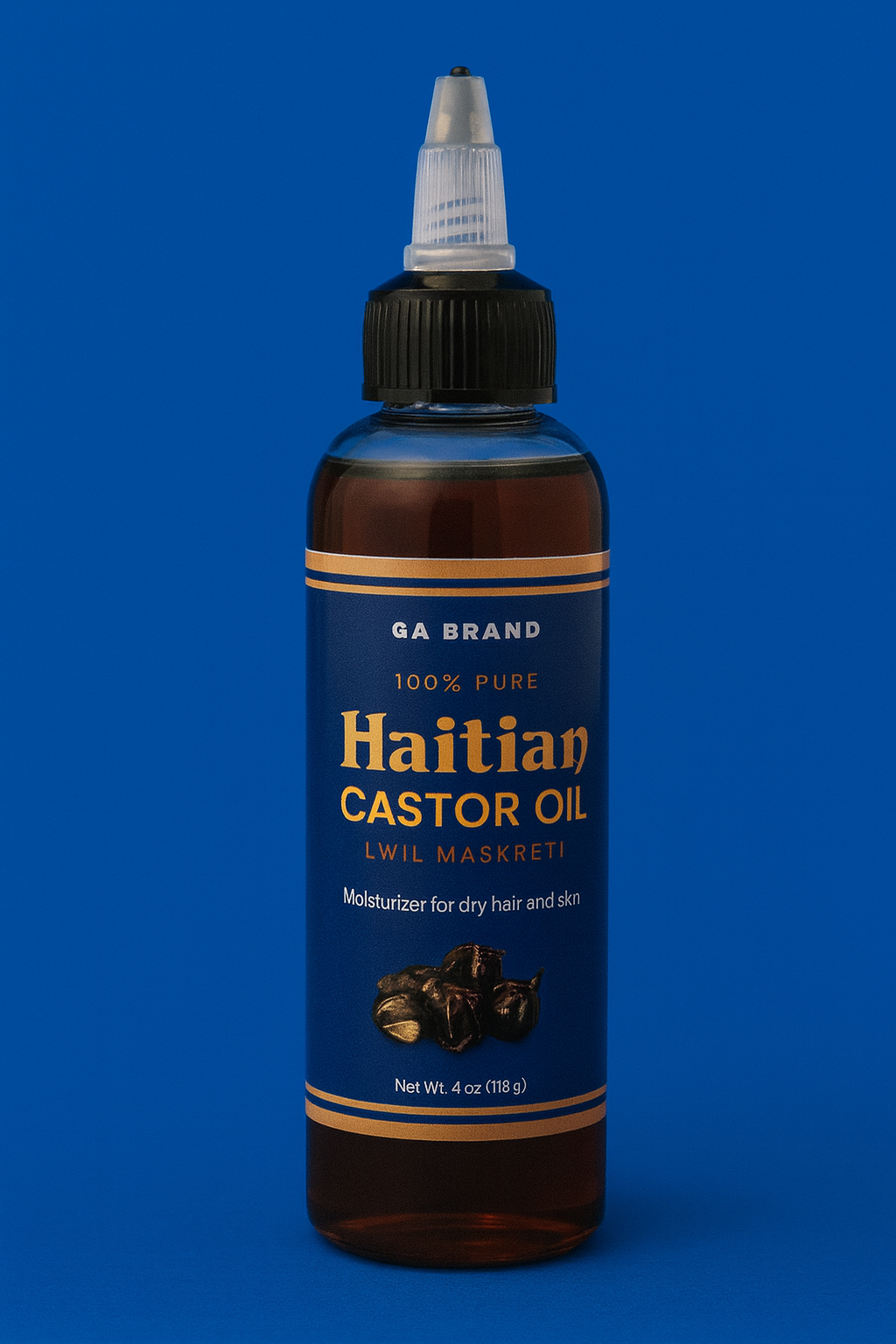 GA Castor Oil – Natural Hair Growth & Moisturizing Oil