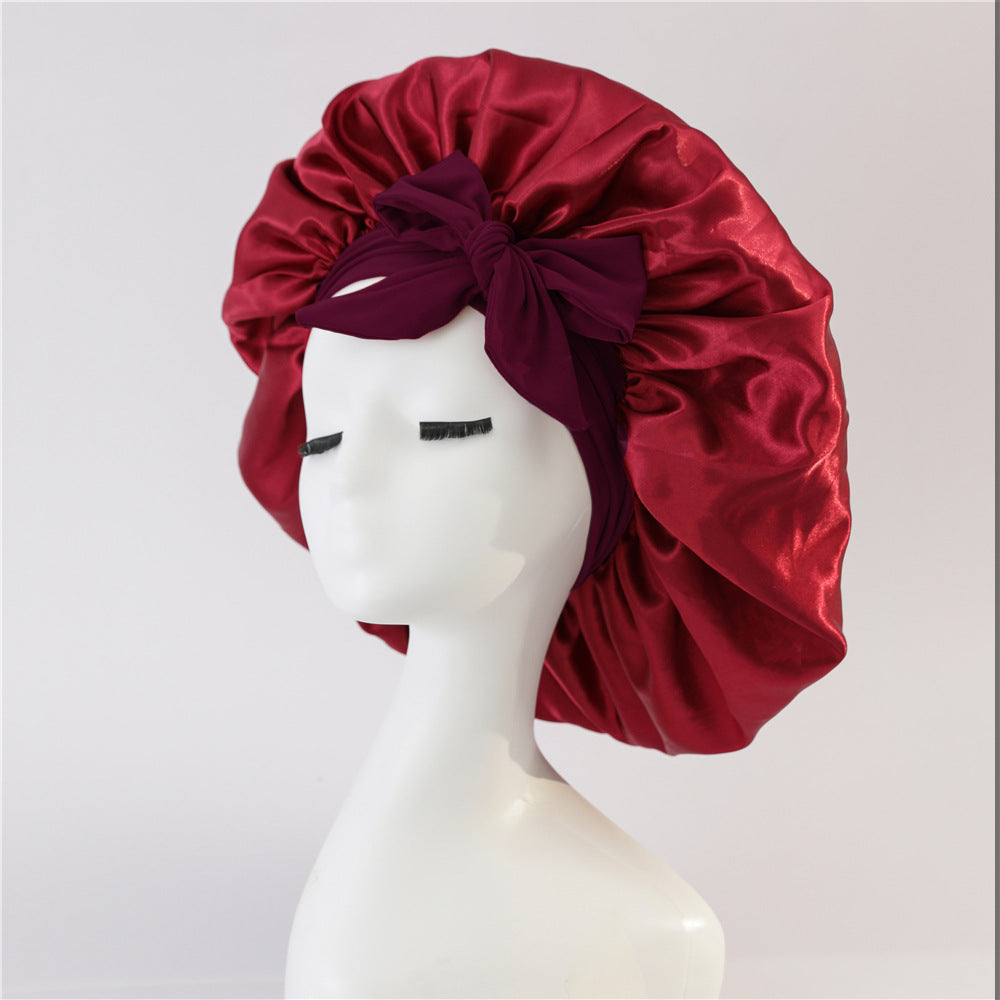GA Brand Satin Bonnet – Silky Hair Protection for Braids, Locs & Curly Hair