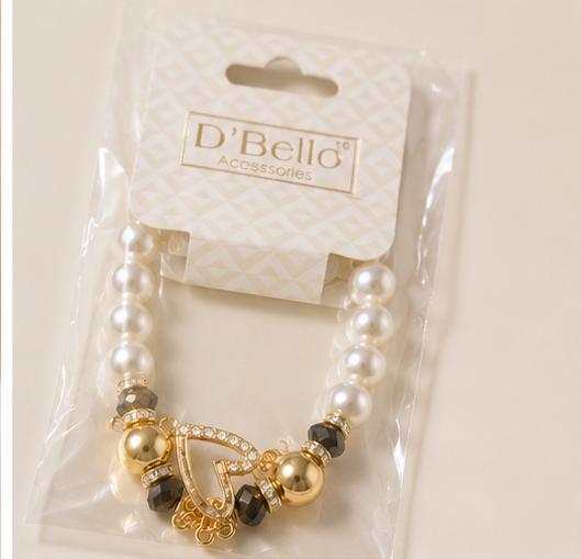 GA Brand Luxury Pearl Charm Bracelet