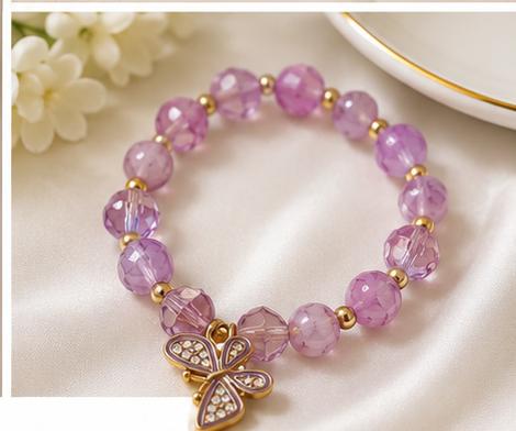 GA Brand Butterfly Charm Bracelet