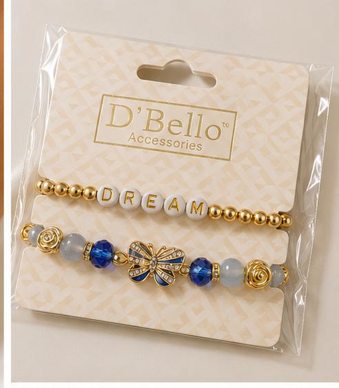 GA Brand Dream Butterfly Bracelet Set
