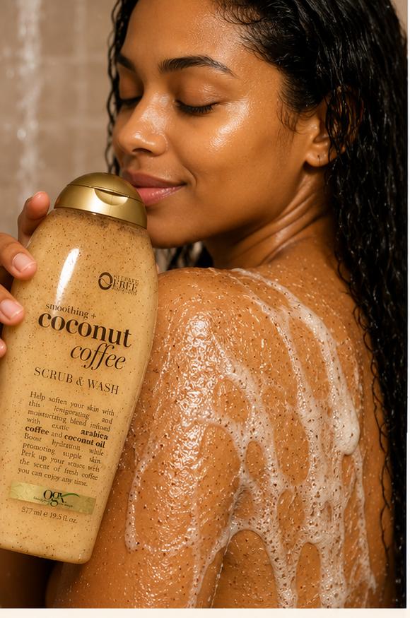 GA Brand Coconut Coffee Scrub & Wash