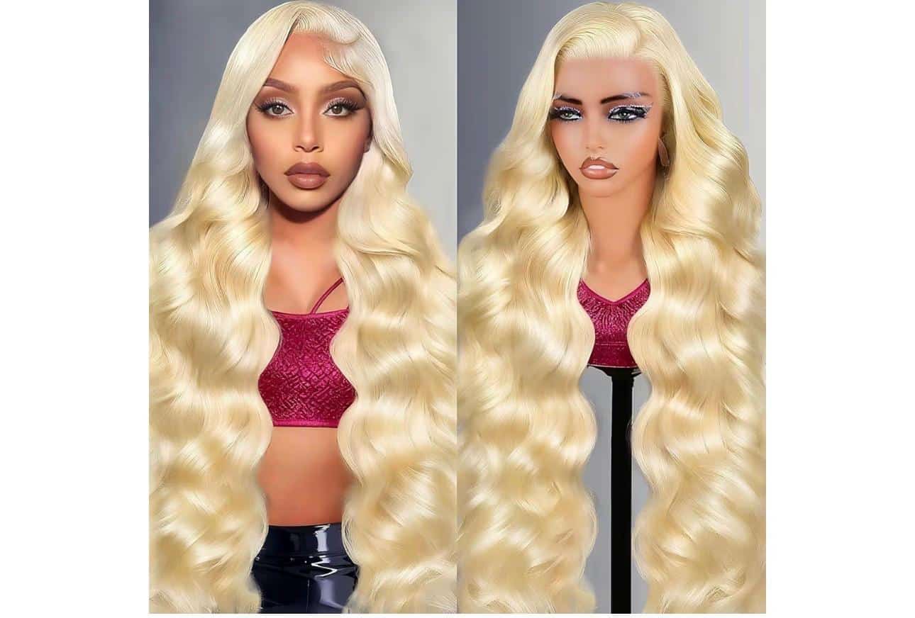 30 Inch Blonde Lace Front Human Hair Wig – Long Wavy Style