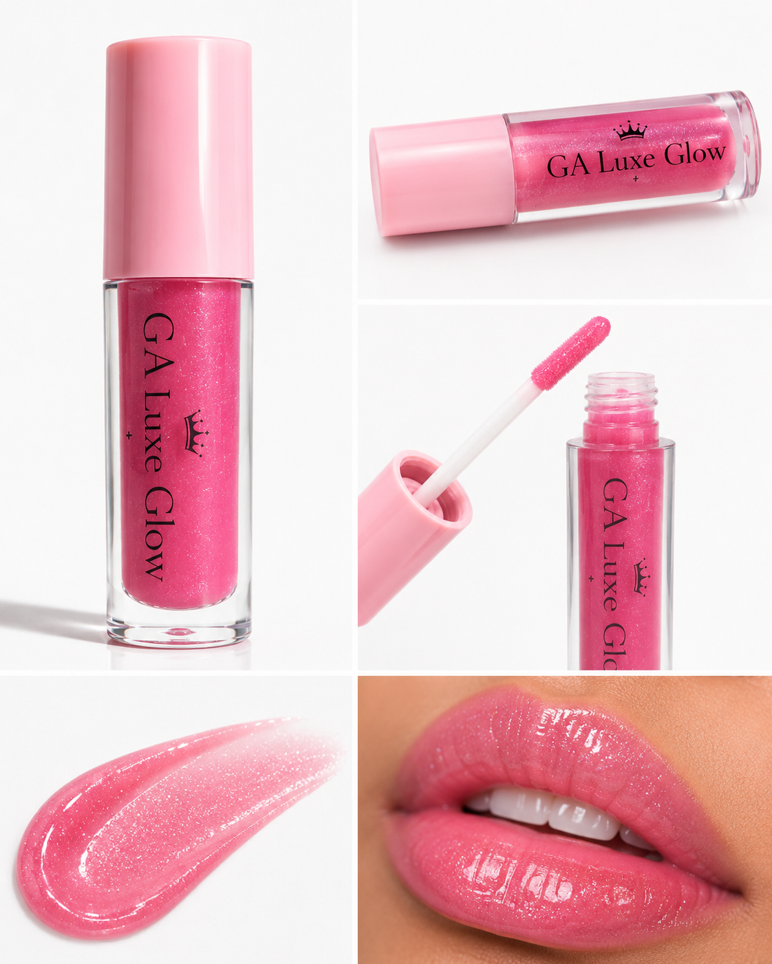 GA Luxe Glow Lip Gloss – Shiny, Smooth & Non-Sticky