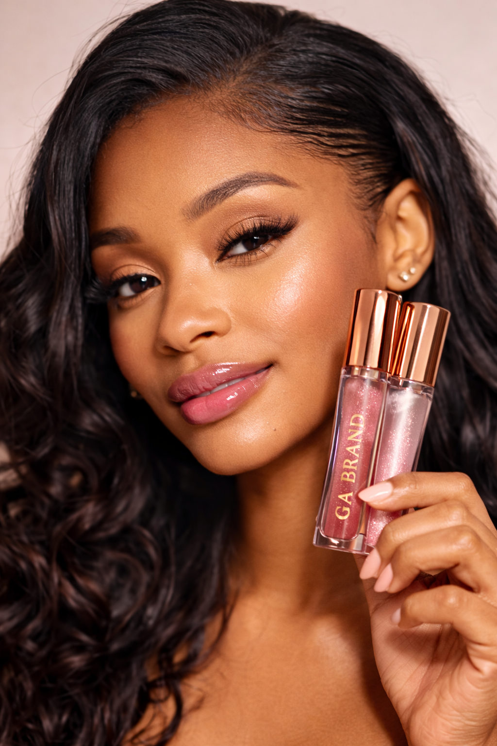 GA Brand Luxe Glow Lip Gloss – Shiny, Smooth & Non-Sticky