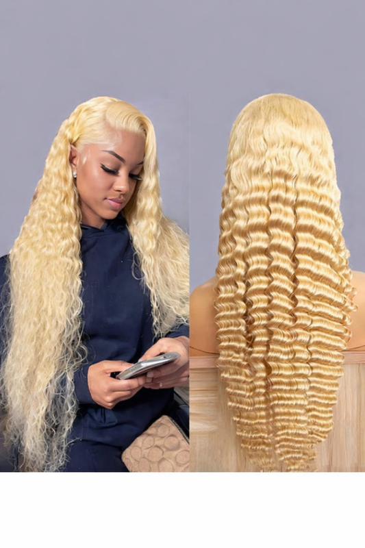 Luxury Human Hair Wig – 30 Inch HD Lace, Soft & Natural Look