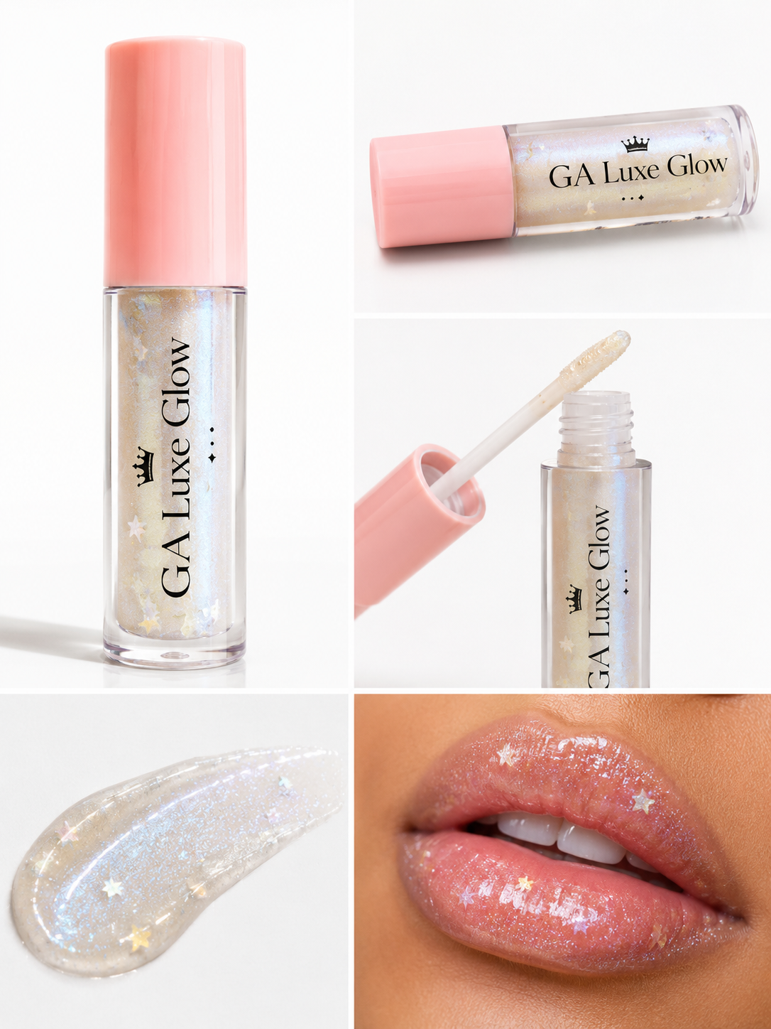 GA Luxe Glow Lip Gloss – Shiny, Smooth & Non-Sticky