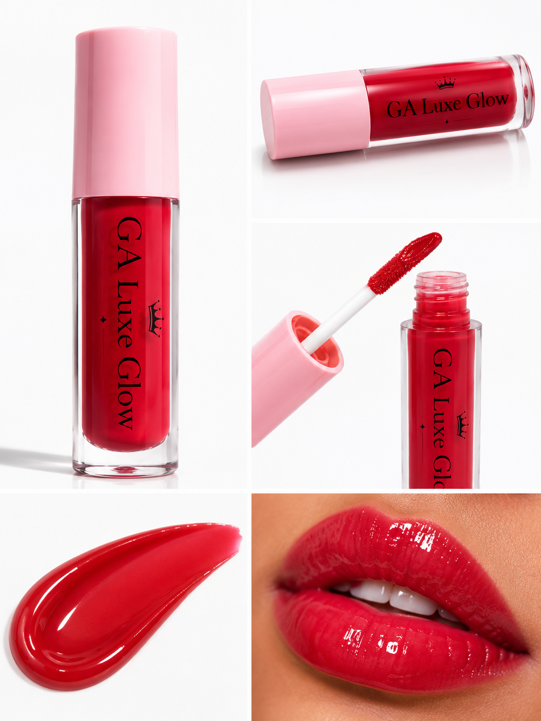GA Luxe Glow Lip Gloss – Shiny, Smooth & Non-Sticky